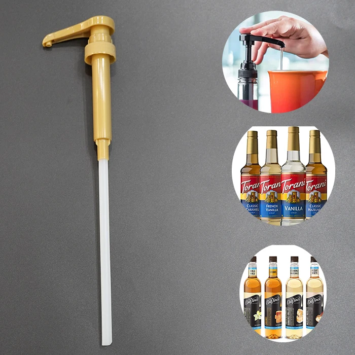Factory Direct Supply 8cc 10cc Coffee Syrup Pump 28 400 White Gold Black Torani Syrup Bottle For Dispenser syrup dispenser Pump