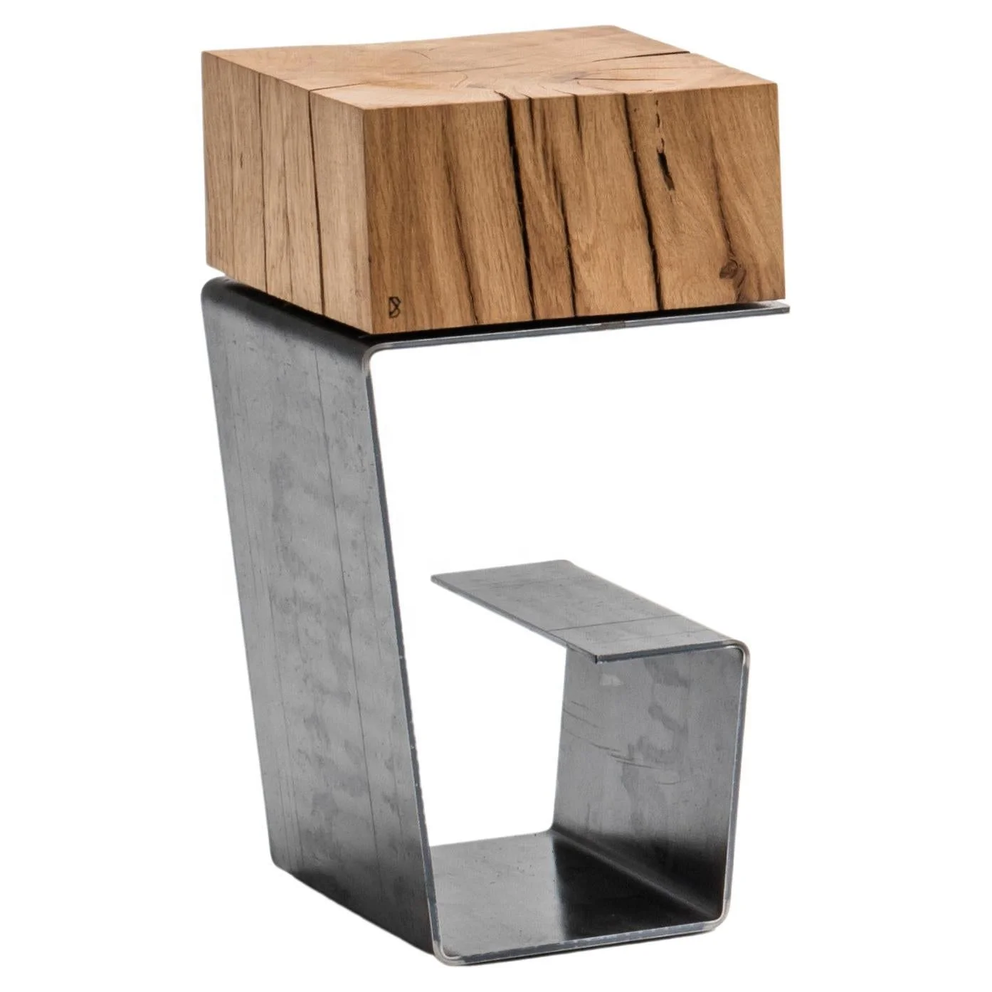 Iron With Wood End Table outdoor side tables for patio industrial style Japanese Designer Coffee And Side Table