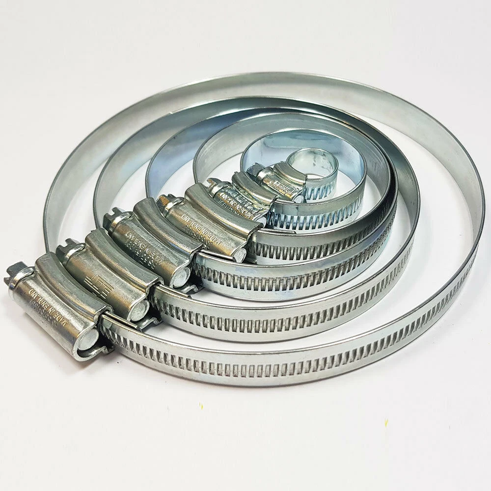 British Style Galvanized Jubilee Titanium Hose Clamp