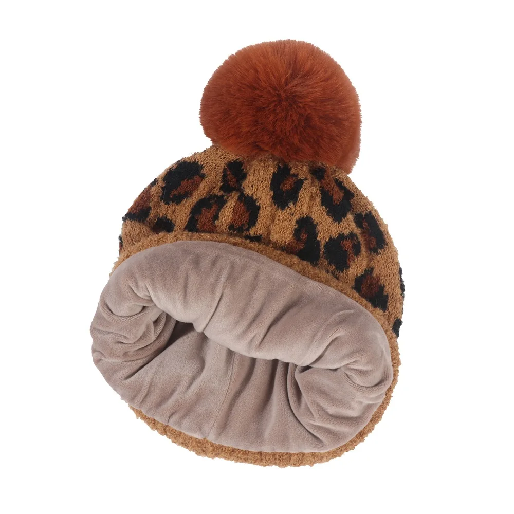 New Fashion winter hat and scarf and gloves knitted neck warmer  beanie winter warmer pompom hat for women