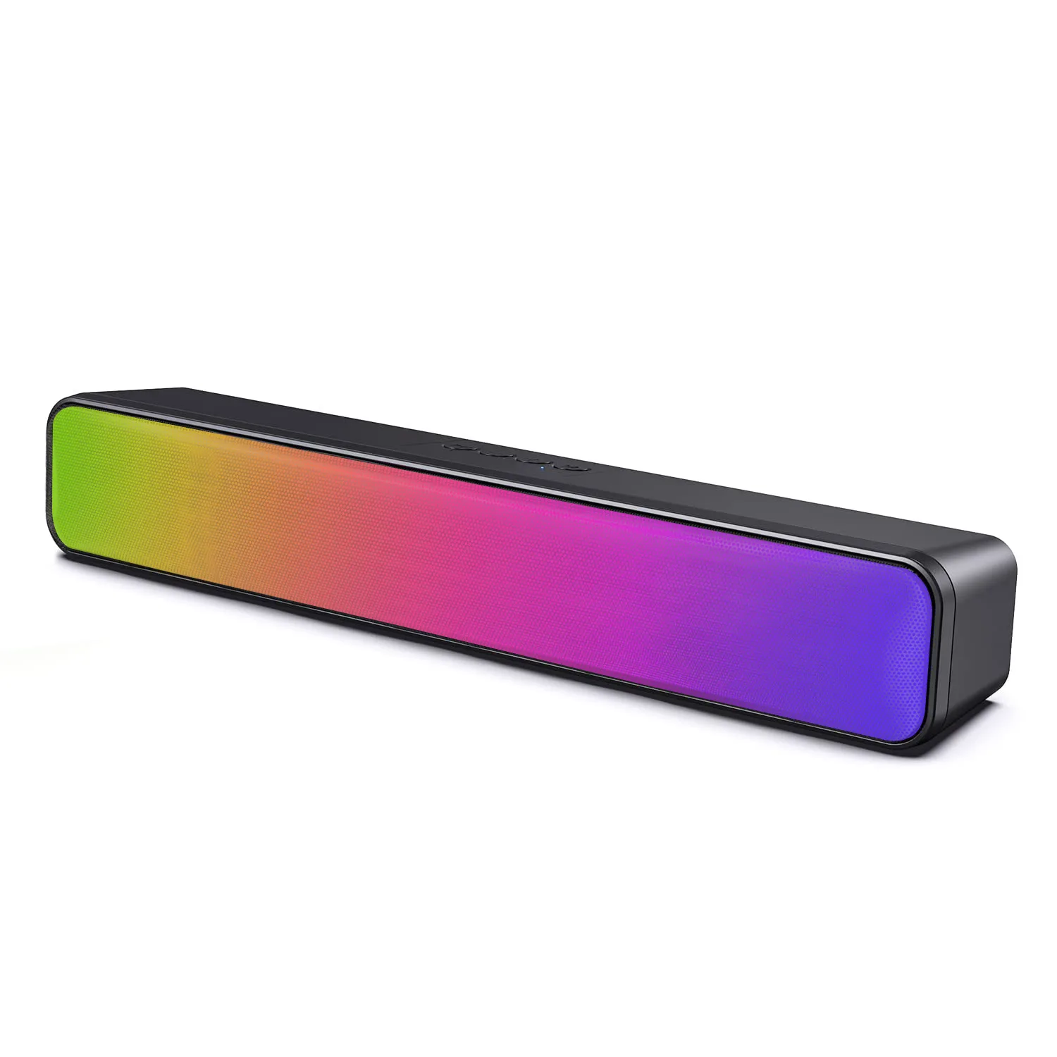 Wholesale RGB Computer SoundBar HiFi Stereo Sound BT 5.0 3.5mm Aux-in Plug Portable Wireless Desktop Speakers for PC TV Theater