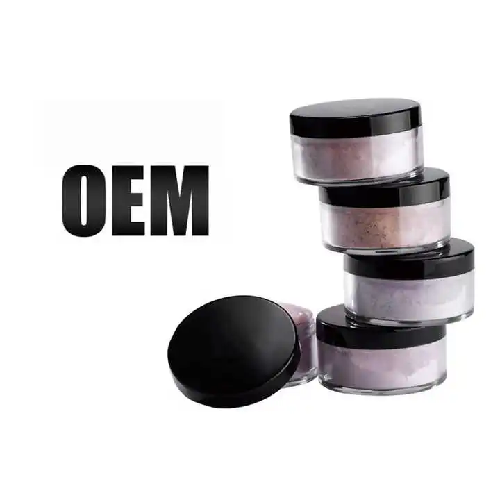 Private Label High Quality Cosmetics Make Your Own Brand Translucent SPF Setting Loose Powder Face Makeup Mineral Concealer Matt