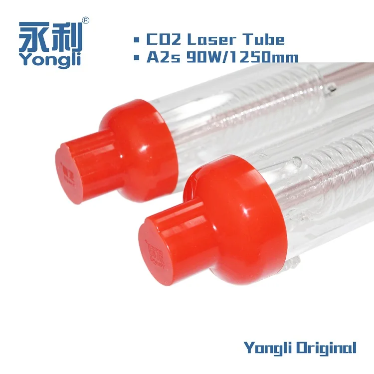 Yongli 90w Max 100w 1250mm Dia. 80mm Glass Laser Tube with Metal Head Easy Connected 18 Months Warranty