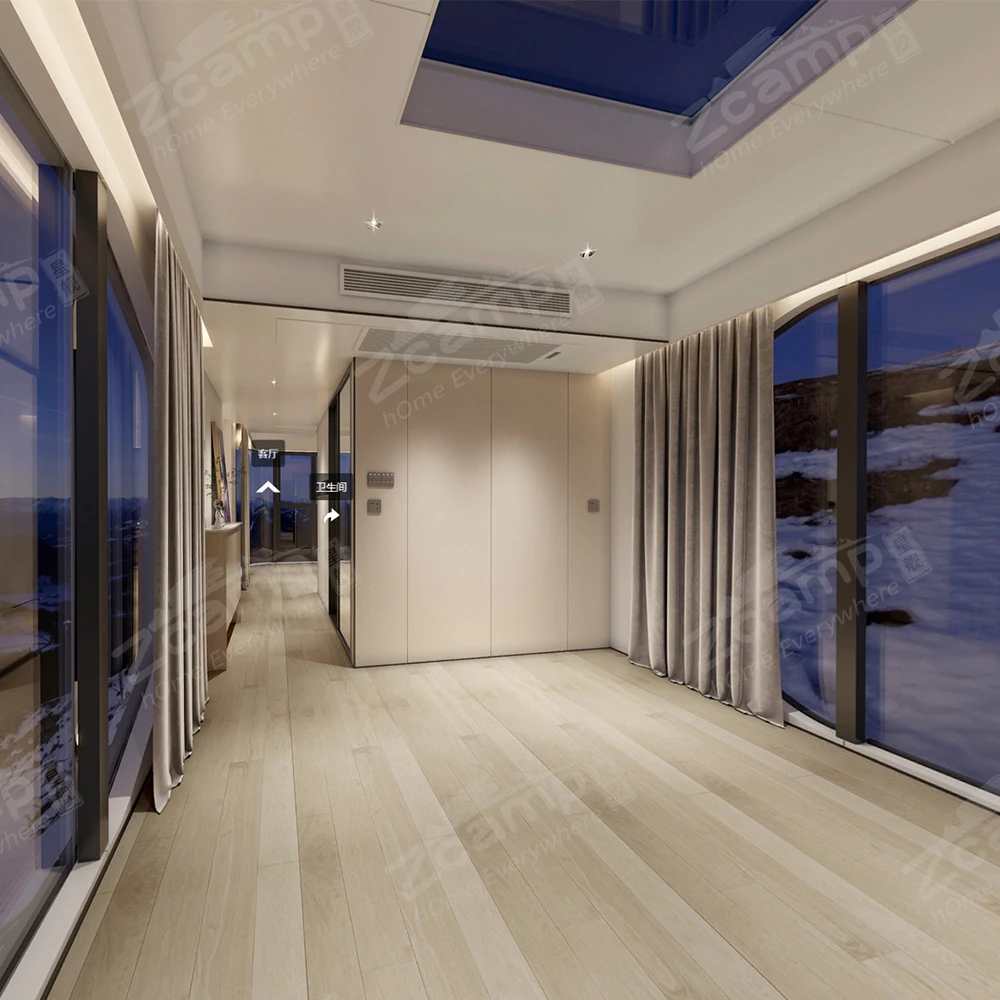 K7 High End Life Living Mobile Container Hotel / Prefabricated Futuristic Capsule House For Touring Car/prefab House