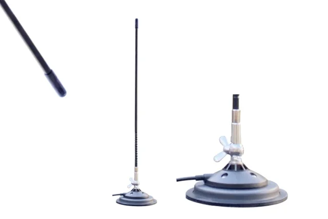 CB82 27MHz Mobile Car Antenna 27.2MHz 27.135MHz Whip Mobile Vehicle Antenna Magnetic Base Antenna for Car Radio Communication