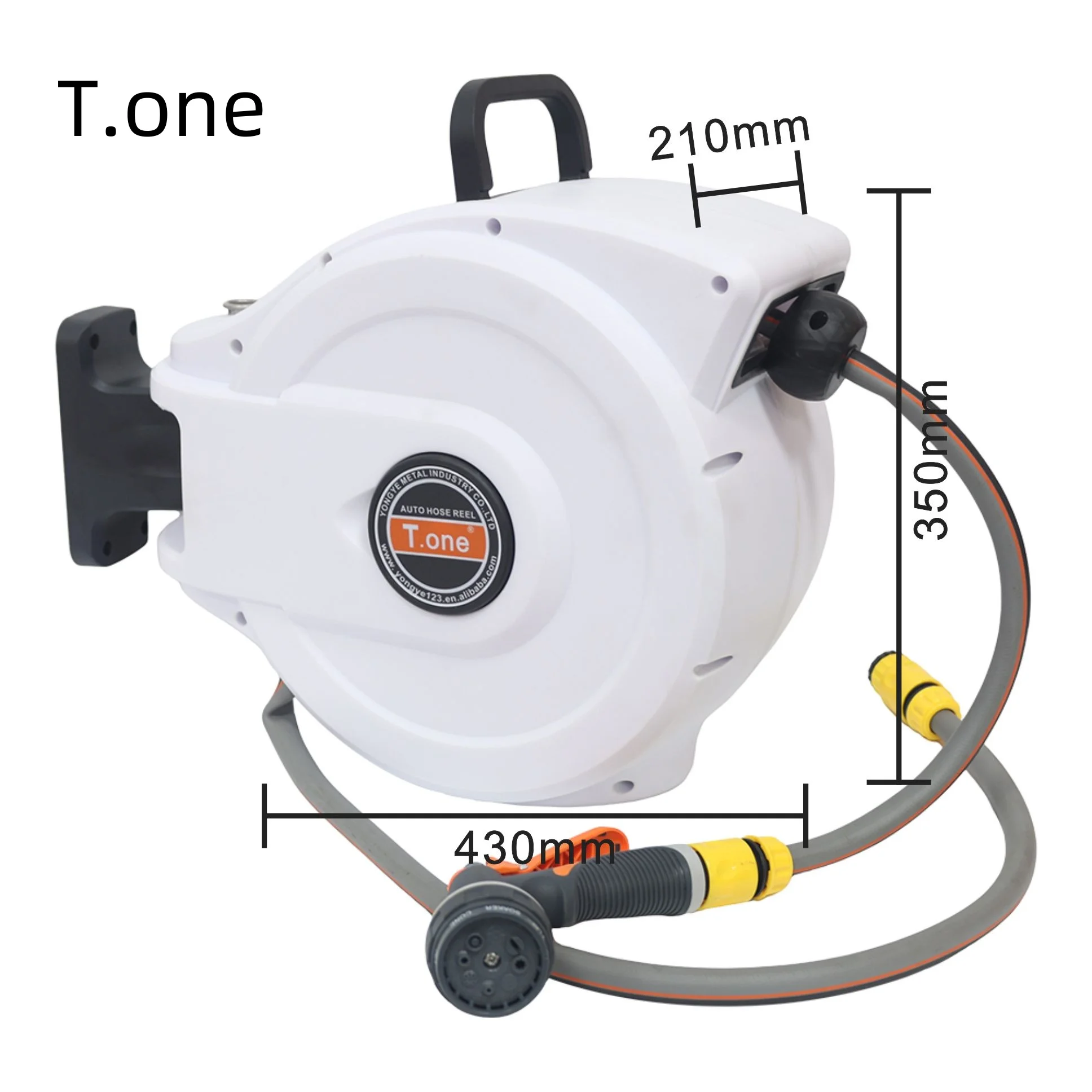 Factory Hot Sale Wall Mounted Garden Hose Reel Automatic Metal High Pressure Garden Cleaner Garden Water Hose Reel