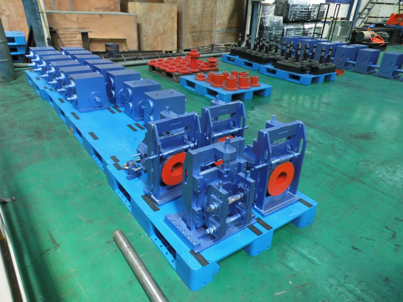 TY125 standard tested erw pipe processing machines API carbon steel pipe tube mill