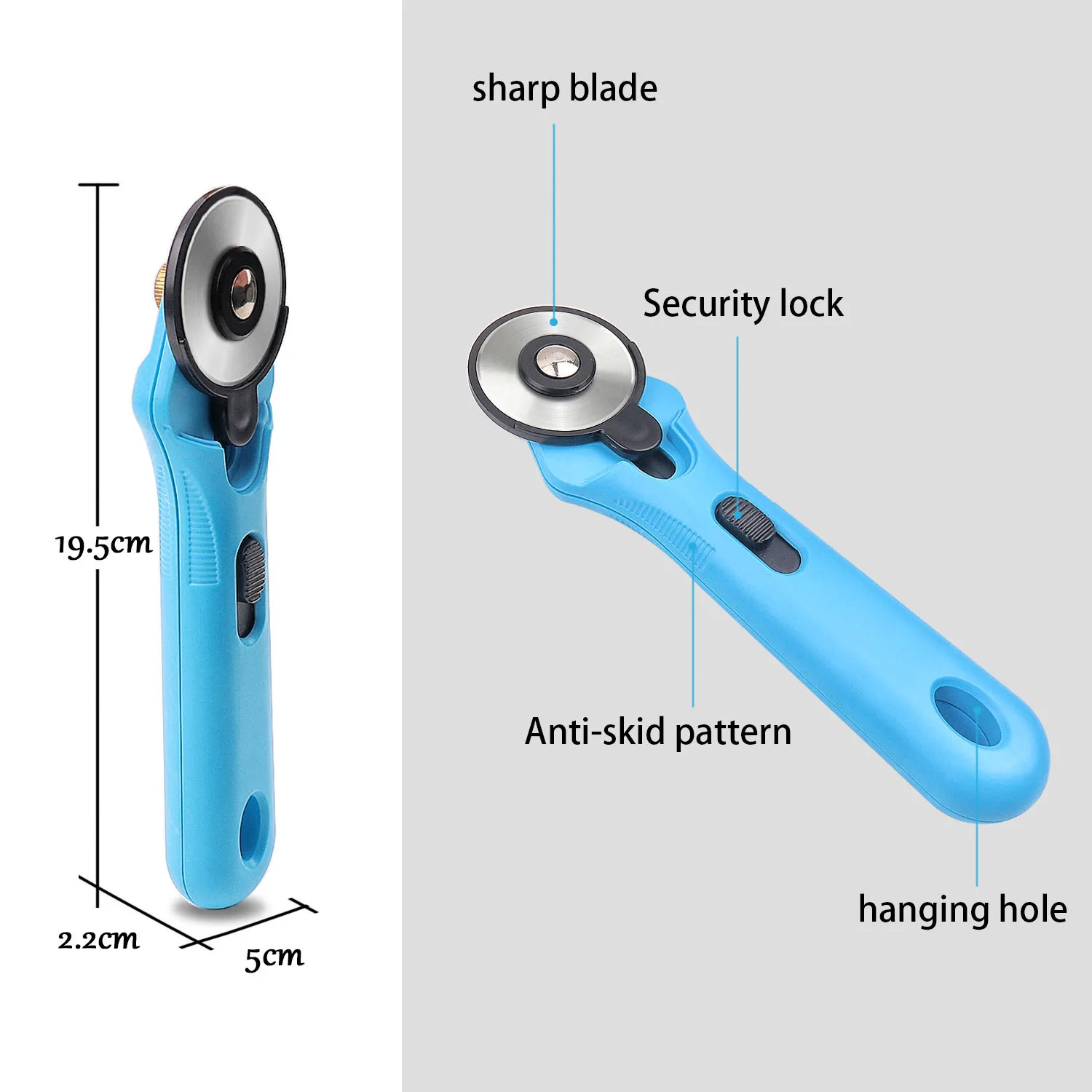 handheld mini multi functional 45mm rotary blade roller die cutter Rotary Knife Cutters for paper leather fabric cut