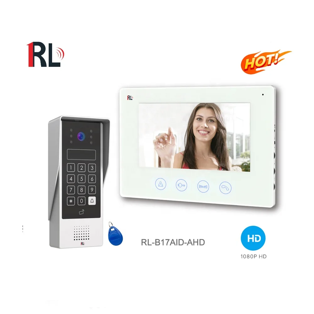 High quality1080p video doorbell camera wireless video intercom ring doorbell wireless video door phone with ID password  unlock