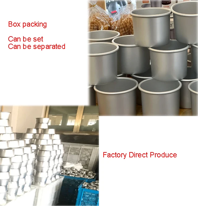 Wholesale High Quality Cake Moulds Kitchen Aluminum Alloy Baking Tray Non Stick Round Removable Bottom Aluminium Cake Pan