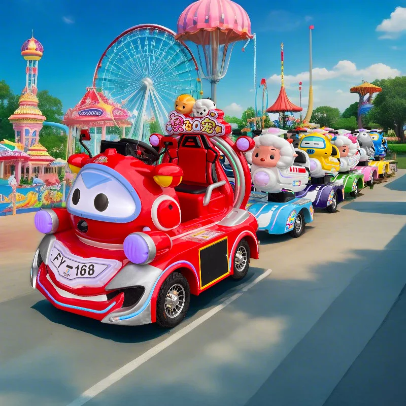 Alpha-Q Themed Mini Electric Trackless Train Kids Battery Ride for Outdoor Mall Plaza Entertainment amusement park train