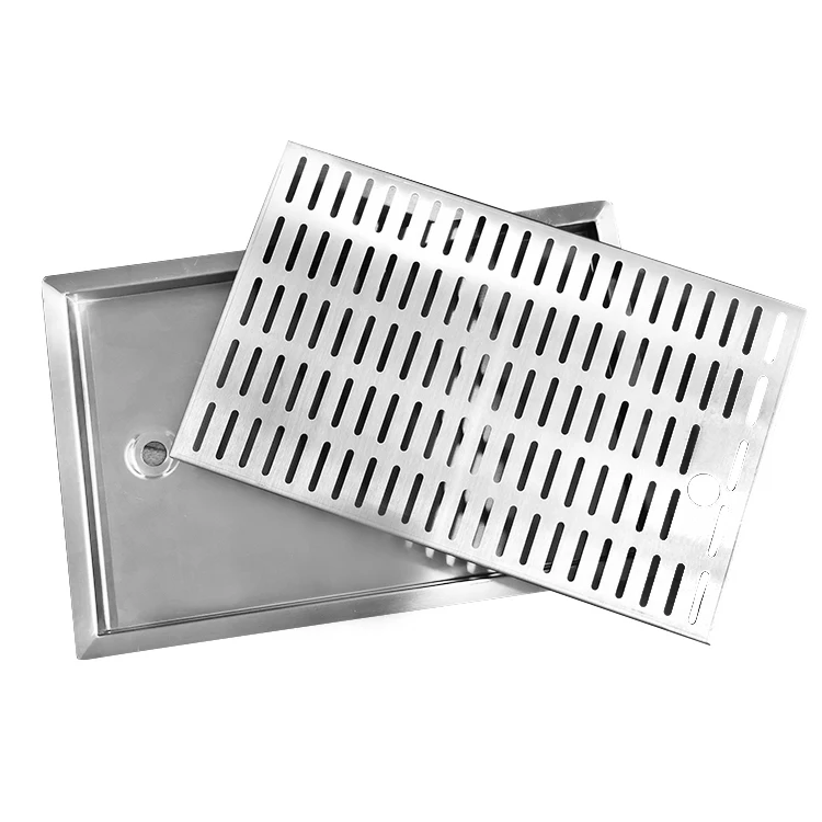 Factory Direct Bar Accessories Rectangle Stainless Steel Beer Wine Drip Tray