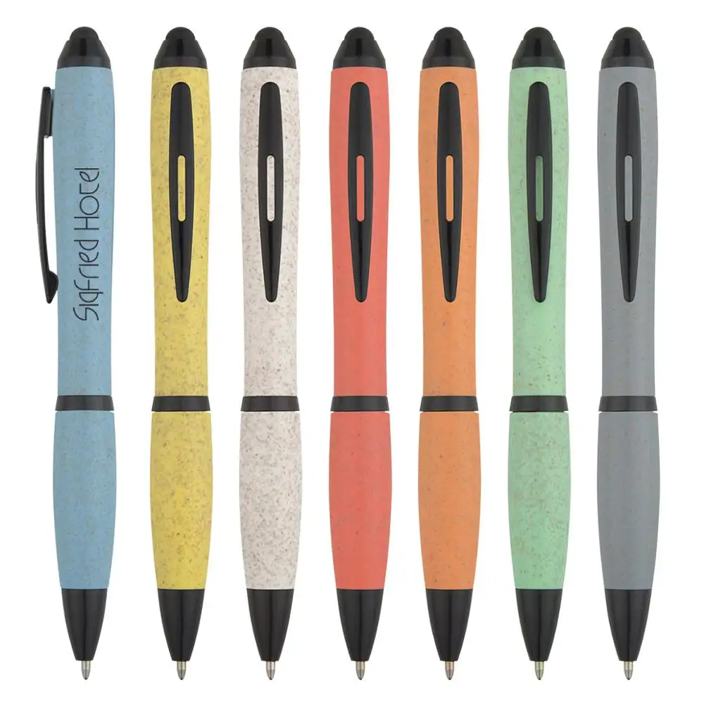 Wheat Straw Stylus pen comes with your custom logo