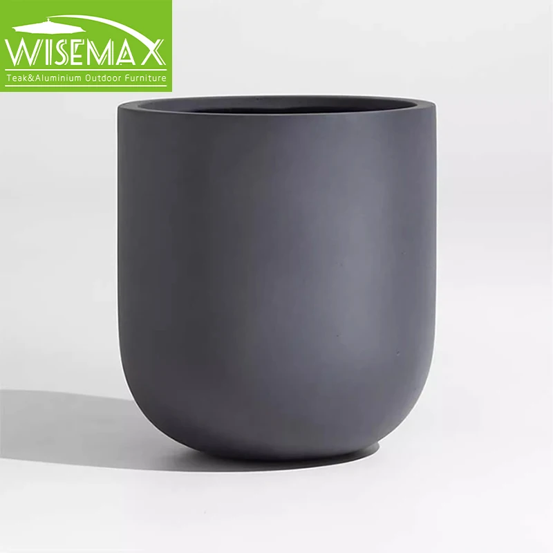 WISEMAX мебель в скандинавском стиле минималистский цементный цветочный горшок современный уличный круглый напольный для сада двора