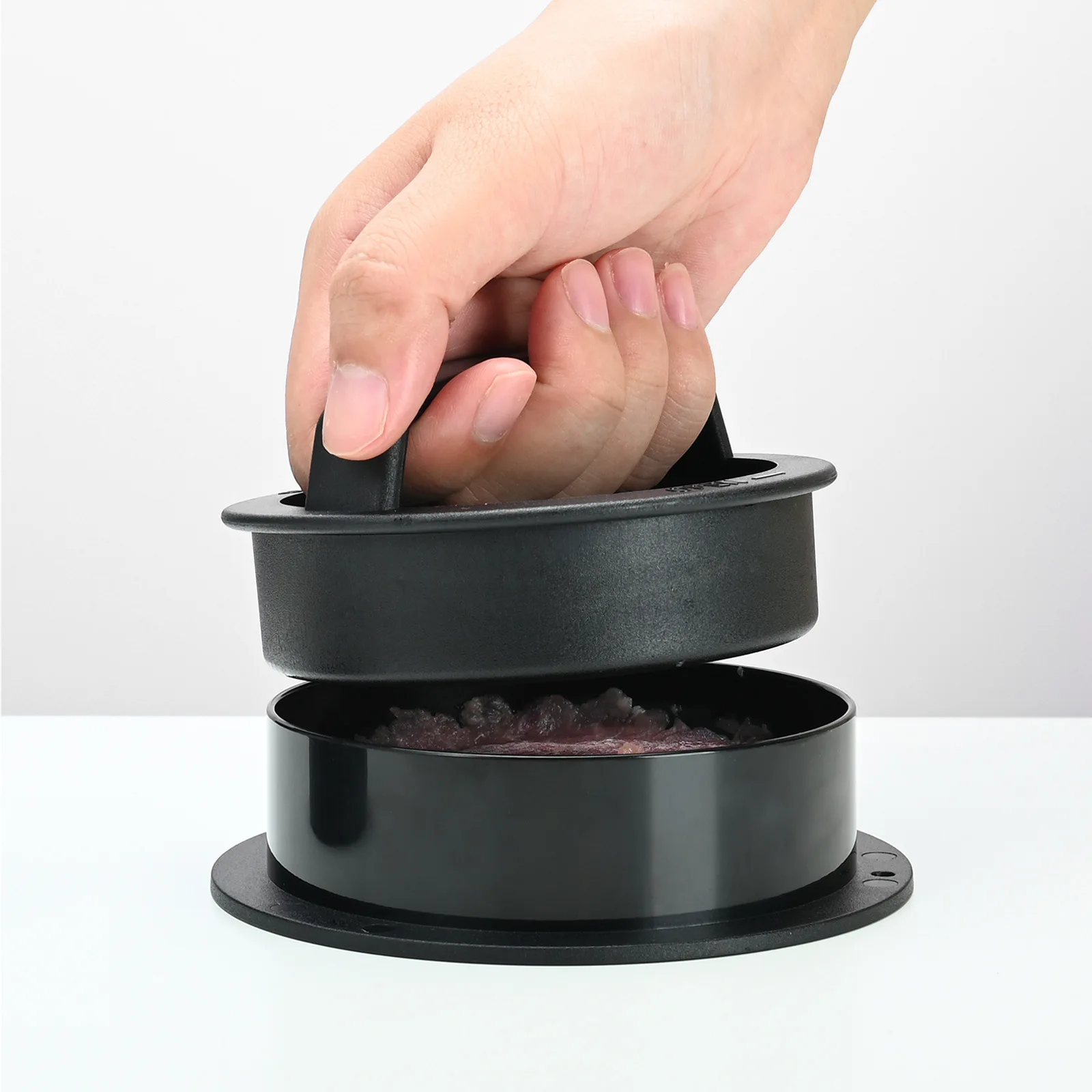 Hot Sales BBQ Tools Round Manual Stuffed Meat Beef Mold Plastic Hamburger Press Patty Maker For Home Kitchen Patties Sculpt