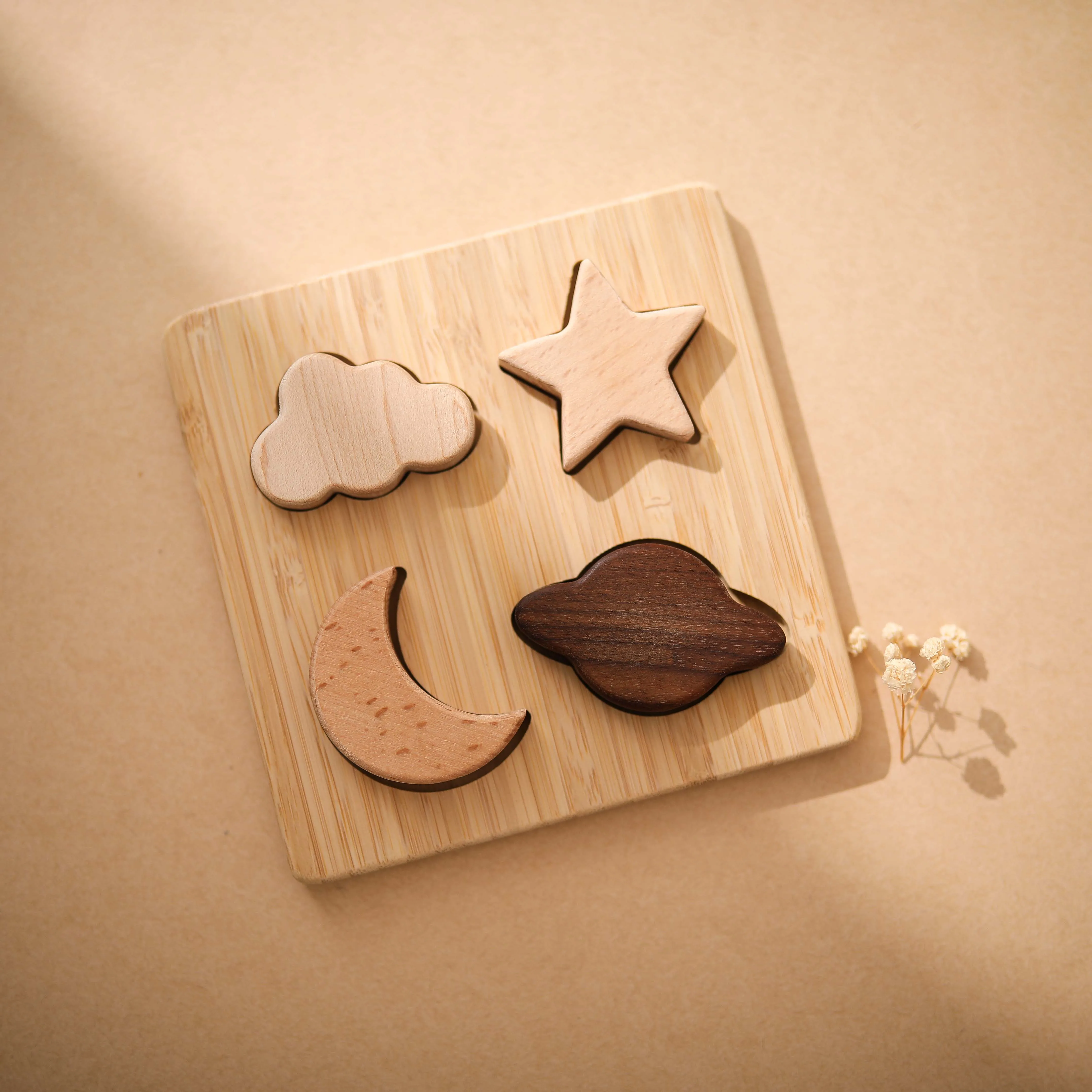 Детская развивающая игрушка, планета из натурального бука, игра-головоломка, развивающая игрушка