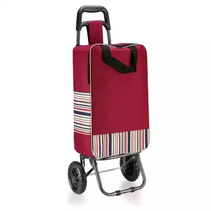 Cheap Miniature Reusable Shopping Cart Bags Trolley Shopping Folding Cart Black Green Red Orange