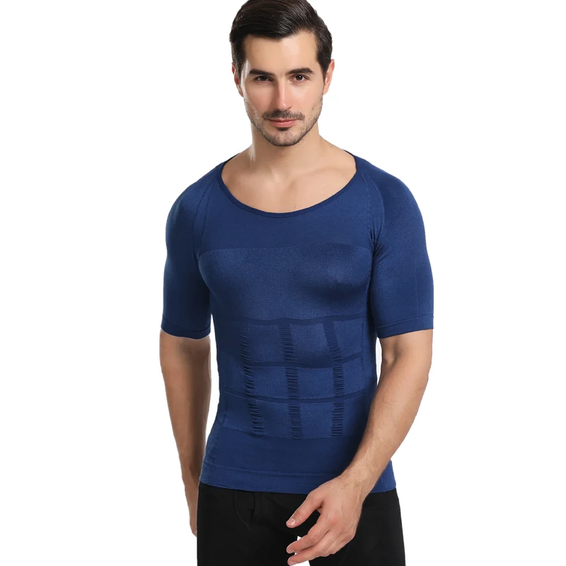 
Mens Compression Shirts Undershirt Slimming Tank Top Workout Vest Slim Body Shaper 