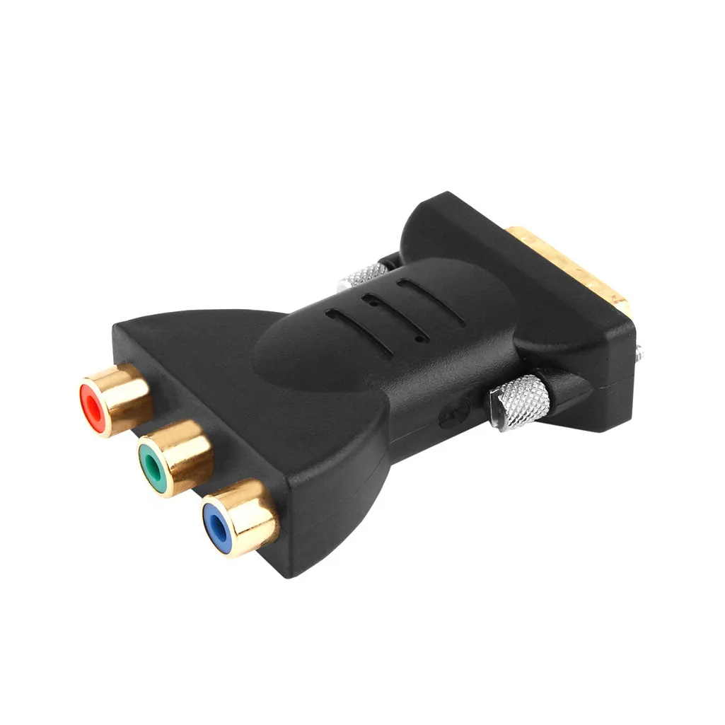 DVI-I DVI 24 + 5 Мужской черный 3 RCA Женский разъем av конвертер