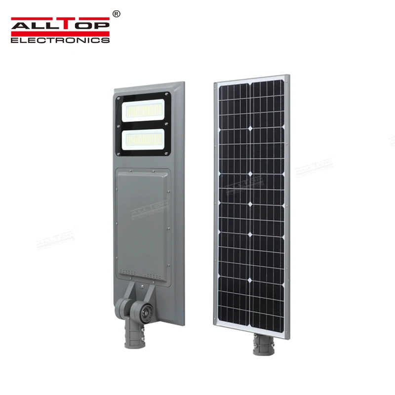 ALLTOP High lumen IP65 outdoor mounted integrated 40 60 100 watt all in one solar led streetlight