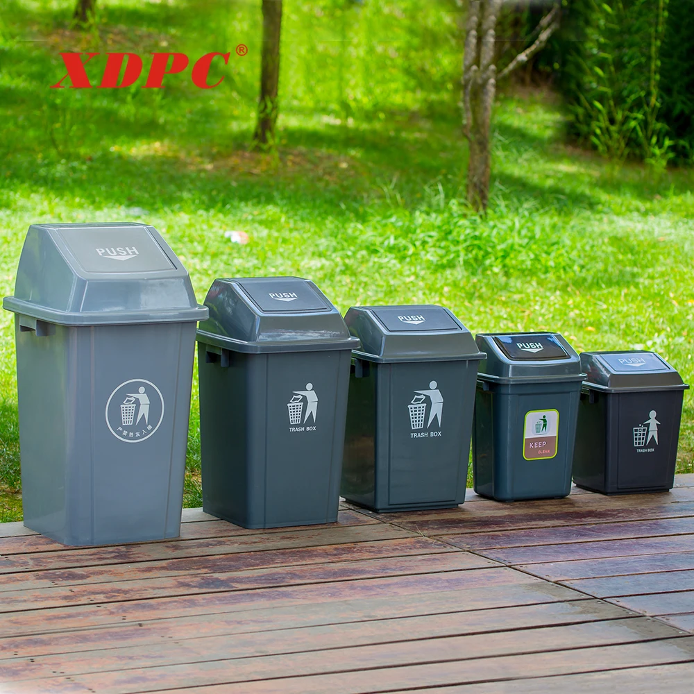 Modern 100 l plastic garbage container bin trash can