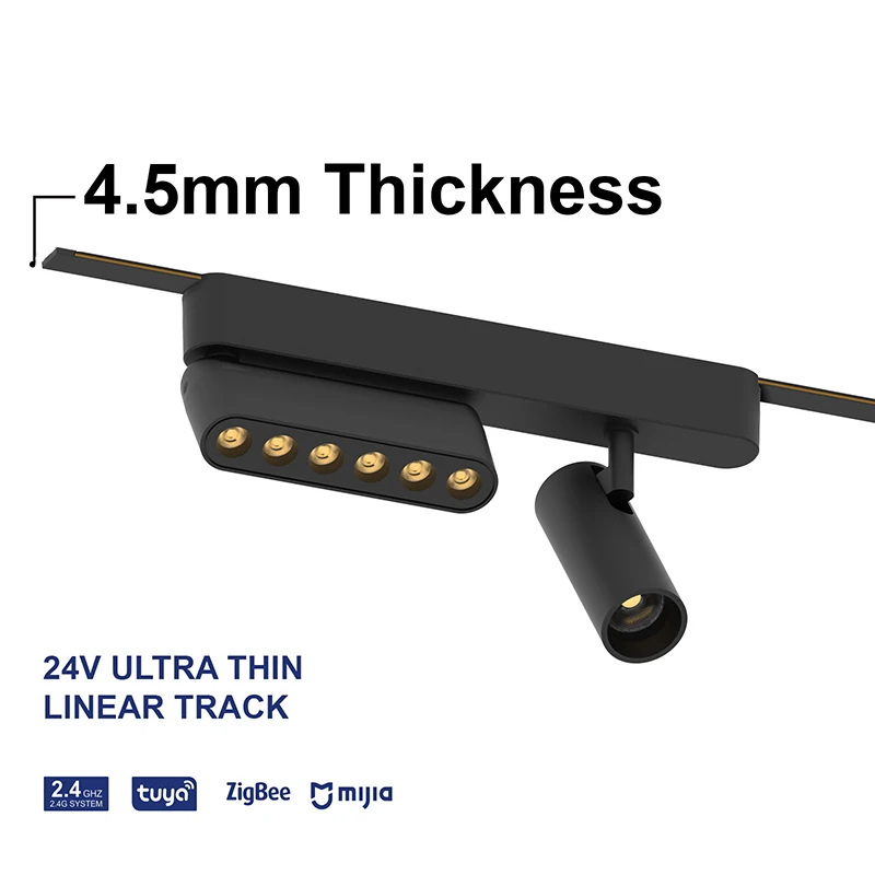 DGLUX современный дизайн Tuya Zigbee умная дорожка осветительная система 24 В тканая лента светодиодная