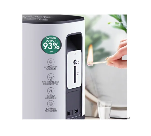 
 Бытовой кислородный генератор с низким уровнем распыления шума и функцией таймера, который может непрерывно работать в течение дня  