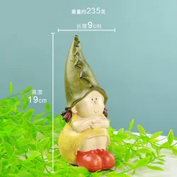 2022 Garden ornament Resin gnome statue Lovely couple Resin elf statue