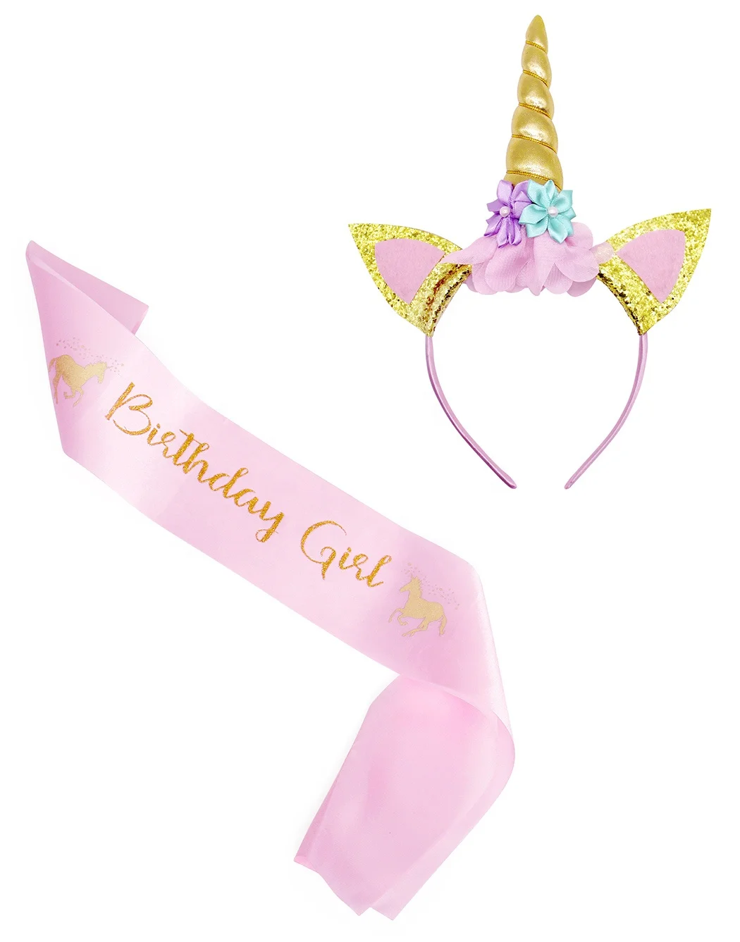 Cosplay  Chiffon Tutu Skirt Sweet Sleeveless Unicorn Girl Dress Child Skirt Christmas Dress Princess Dress with Headband