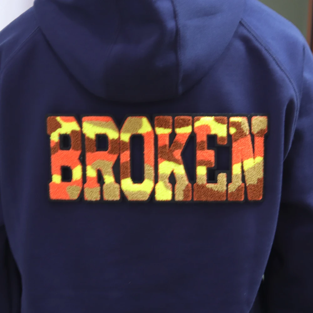 OEM Wholesale Towel Embroidery Patch Large Iron On Self Adhesive Custom LOGO Big Letter Chenille Patches