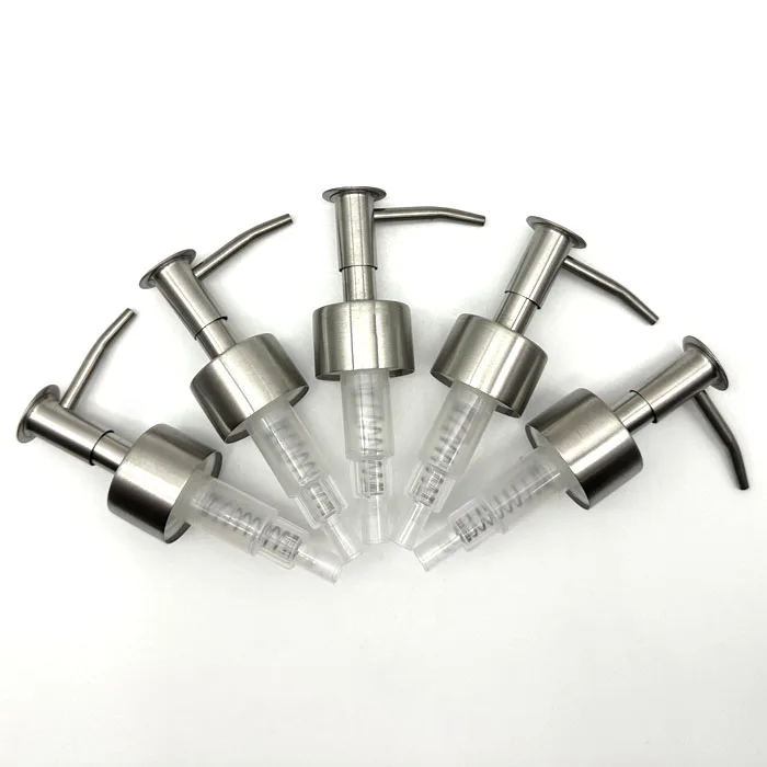 hotel hand sanitizer manual soap liquid dispenser pump stainless steel body lotion pump