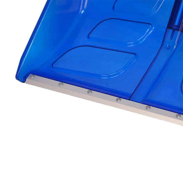 Plastic Snow Pusher with Aluminum Handle Heavy-Duty Snow Shovel Suitable for Driveway or Pavement Clearing 22IN