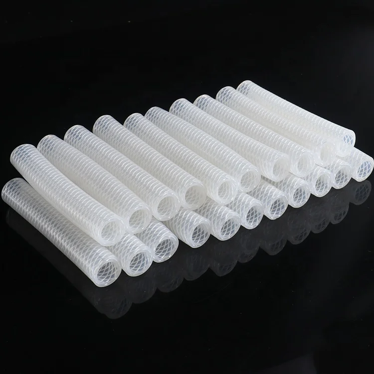 High Temperature Higher pressure Food Grade Braided Silicone Rubber Air Hose Reinforced silicone tube