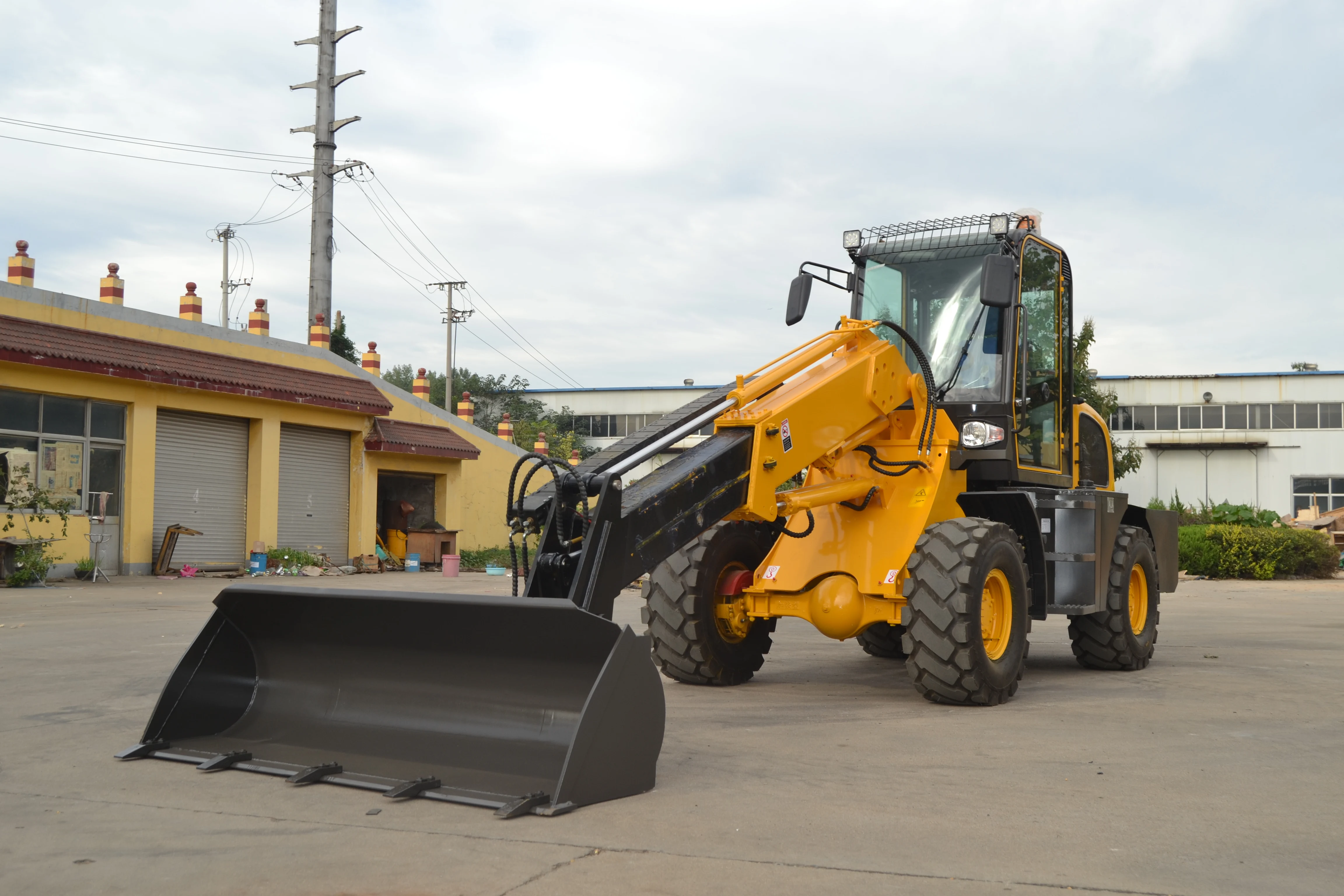 BSM1500 1.5ton Mini articulated compact telescopic wheel loader made in china