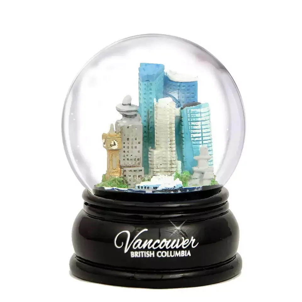 Large Cheap  London New york city  Custom Vancouver city Snow Globe Canada Souvenir Gift Snow globe