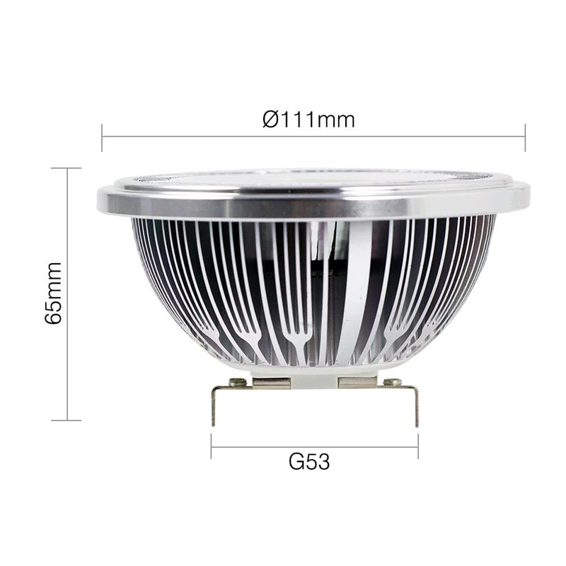 LED Cob Ar111 Spotlight 9W 85-265V Led Ar111 QR111 LED Cob Ar111 GU10 GES111 bulbs Ceiling light Erp drop shipping