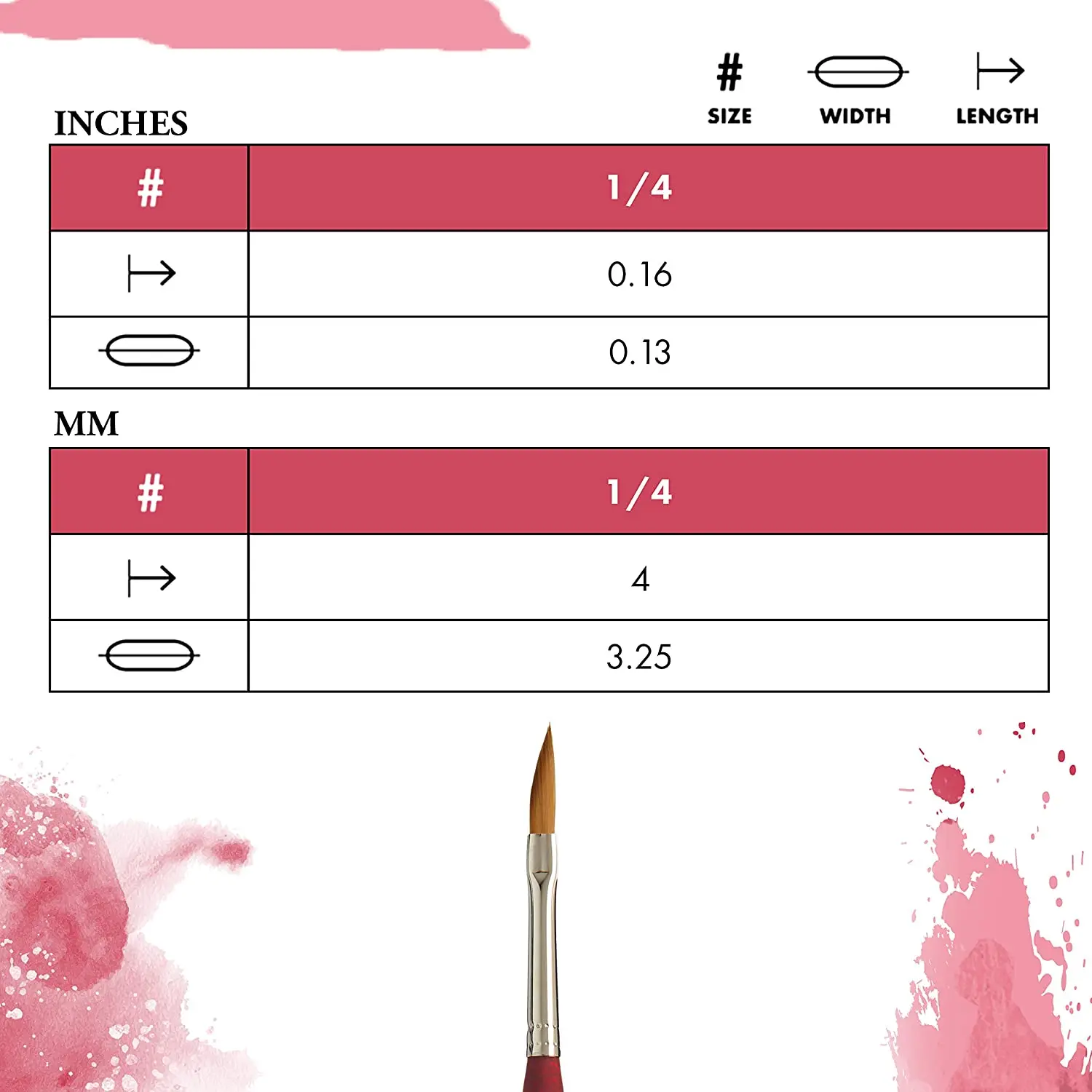 Artist Paint Brush Custom dagger brush set for acrylic, oil, watercolor painting