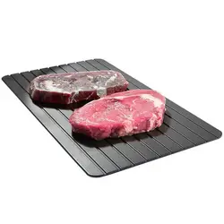 Fast Defrosting Tray for Frozen Food Aluminium Thawing Plate Defrost Meat Quickly without Electricity Microwave