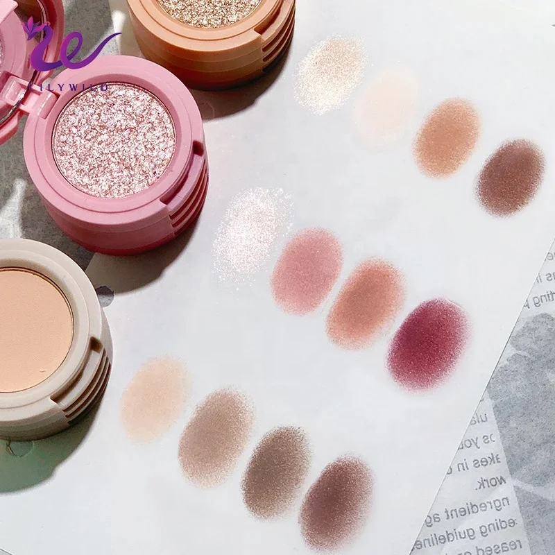 4 in 1 Custom Logo Small Matte Glitter Eyeshadow Palette pigment Private Label Make Up Eye shadow