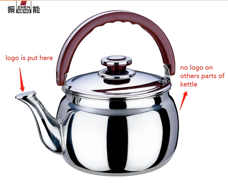 Kitchen Accessory Stainless Steel Whistling Kettle Restaurant Soup Kettle Boiling Water Kettle 5L Large Capacity