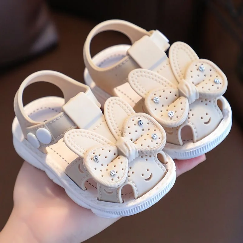 Baby girl toddler shoes vintage kids outdoor sandals soft soles little girls princess shoes special slide baby walking sandals