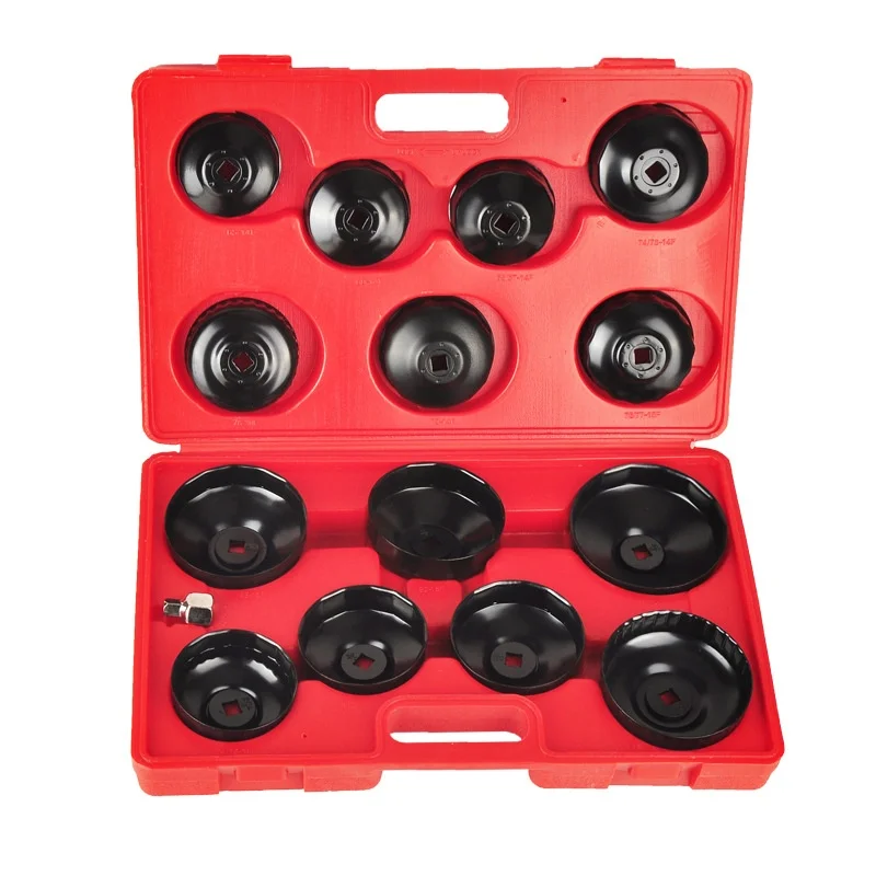 Aluminium Oil Filter Cup Wrench Set Repair Tools Oil Filter Wrench Set Automotive Tool