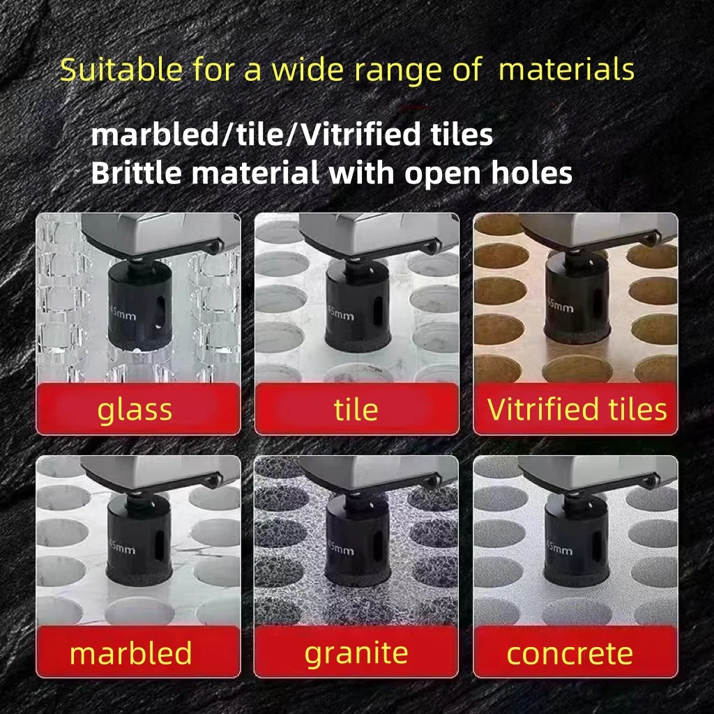 Dry drilling hole opener Ceramics granite vitrified tiles Marble tile drilling special hole opener