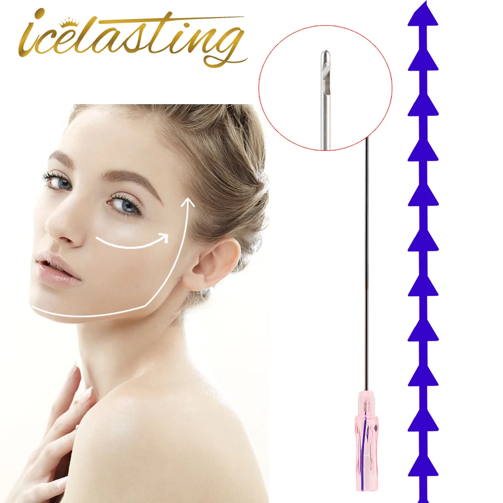 korea face lifting thread pdo plla pcl cog  blunt l type ce