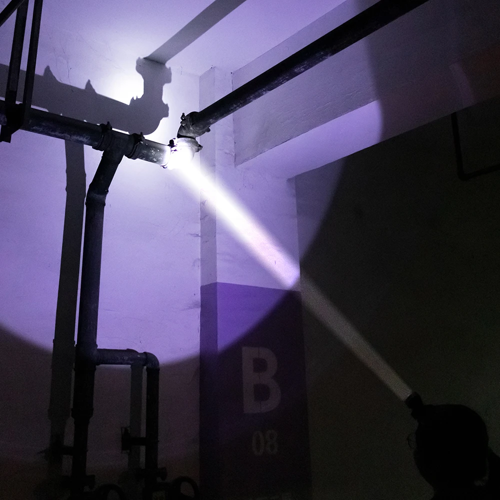 Super bright IP44 rating waterproof 90 degrees adjustable 10w led rechargeable headlamp