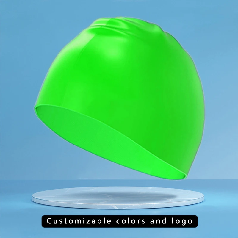 Factory Supply 50g Swim Caps Custom OEM Logo Silicone Waterproof Swimming Hat Cap silicone swimming hat