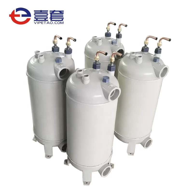 Water cooled condenser/titanium pvc heat exchanger and heat exchanger cooling coil