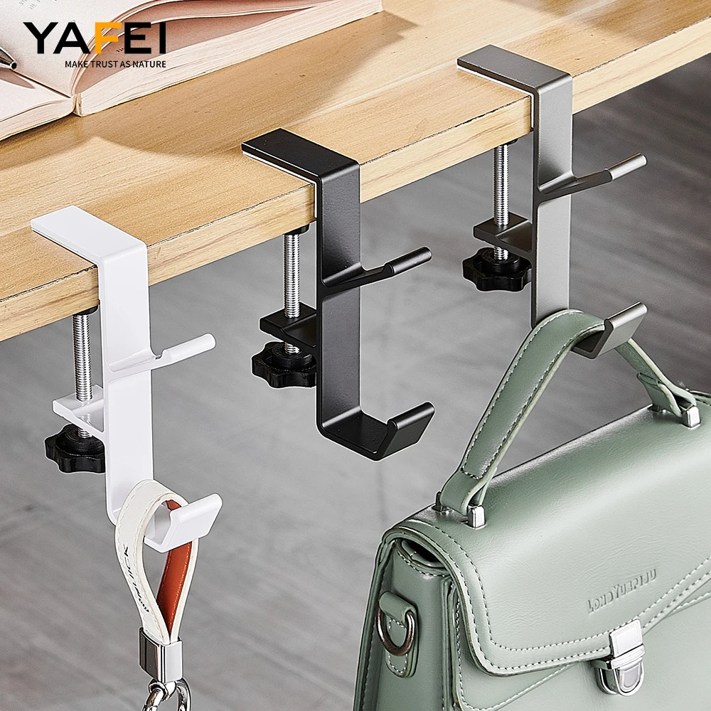 Bag Hook Hanger Purse Handbag Holders Portable Universal Headphone Holder adjustable Headset Stand under desk