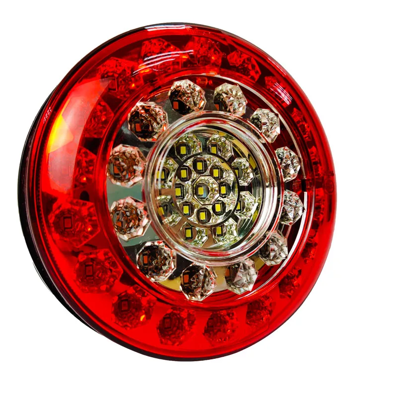 IP66  ECE E4 emark approve  universal round tail led 5 inch rckleuchten lkw
