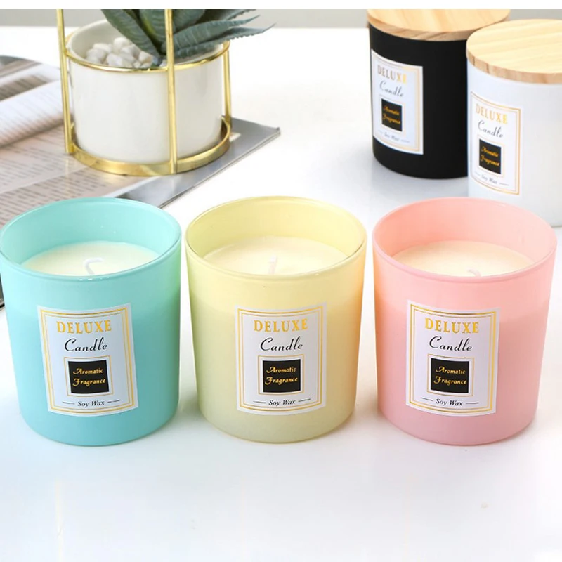 Luxury Home Decoration Accessories Glass Candle Jar